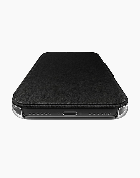 Engage Folio By Xdoria iPhone X Leather Wallet Case with a magnetic latch – Black