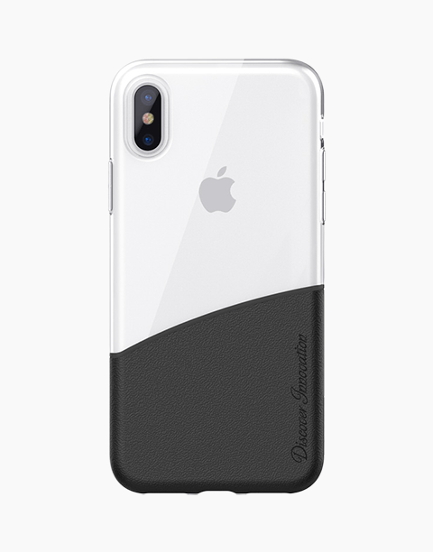 Half Case By Nillkin Transparent Case For iPhone X - T/Black