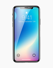 Baseus 0.3mm rigid-edge curved tempered glass screen protector for iPhone XR, showcasing a clear, protective surface with rounded edges.