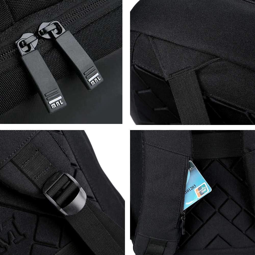 MEINAILI 1801 Laptop Backpack -15.6 Inch – USB Charging Port Black