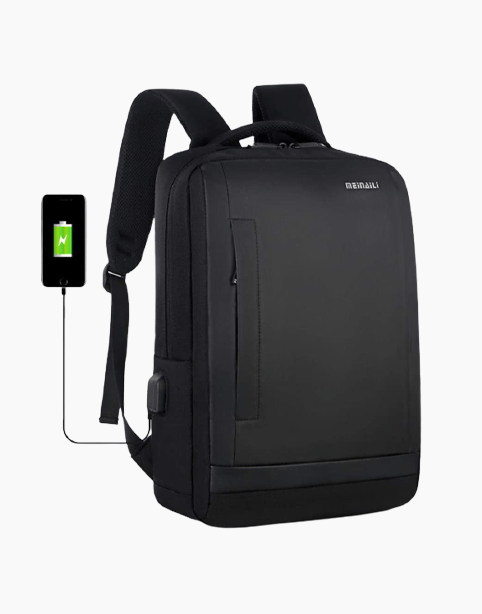 Meinaili 1809 15.6 inch laptop backpack, waterproof outdoor schoolbag with multiple compartments and stylish design.