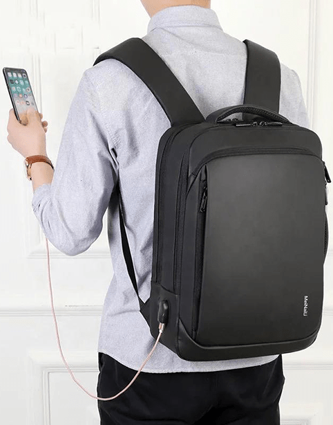 MEINAILI 1901 Laptop Backpack 15.6-inch With USB Charging Port