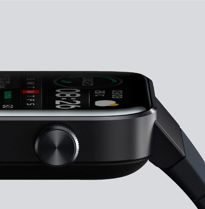 Mibro Watch T1 - Smartwatch - تدعم المكالمات- بلوتوث 5-Amoled- اللون الاسود