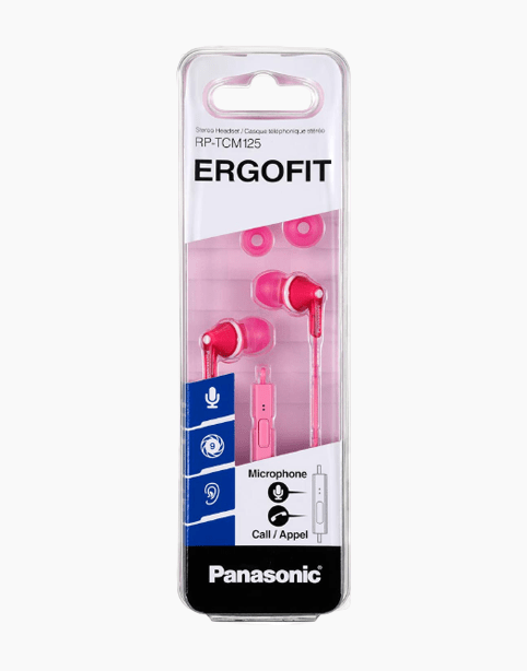 Panasonic Wired Earphones (RP-TCM125) - Pink