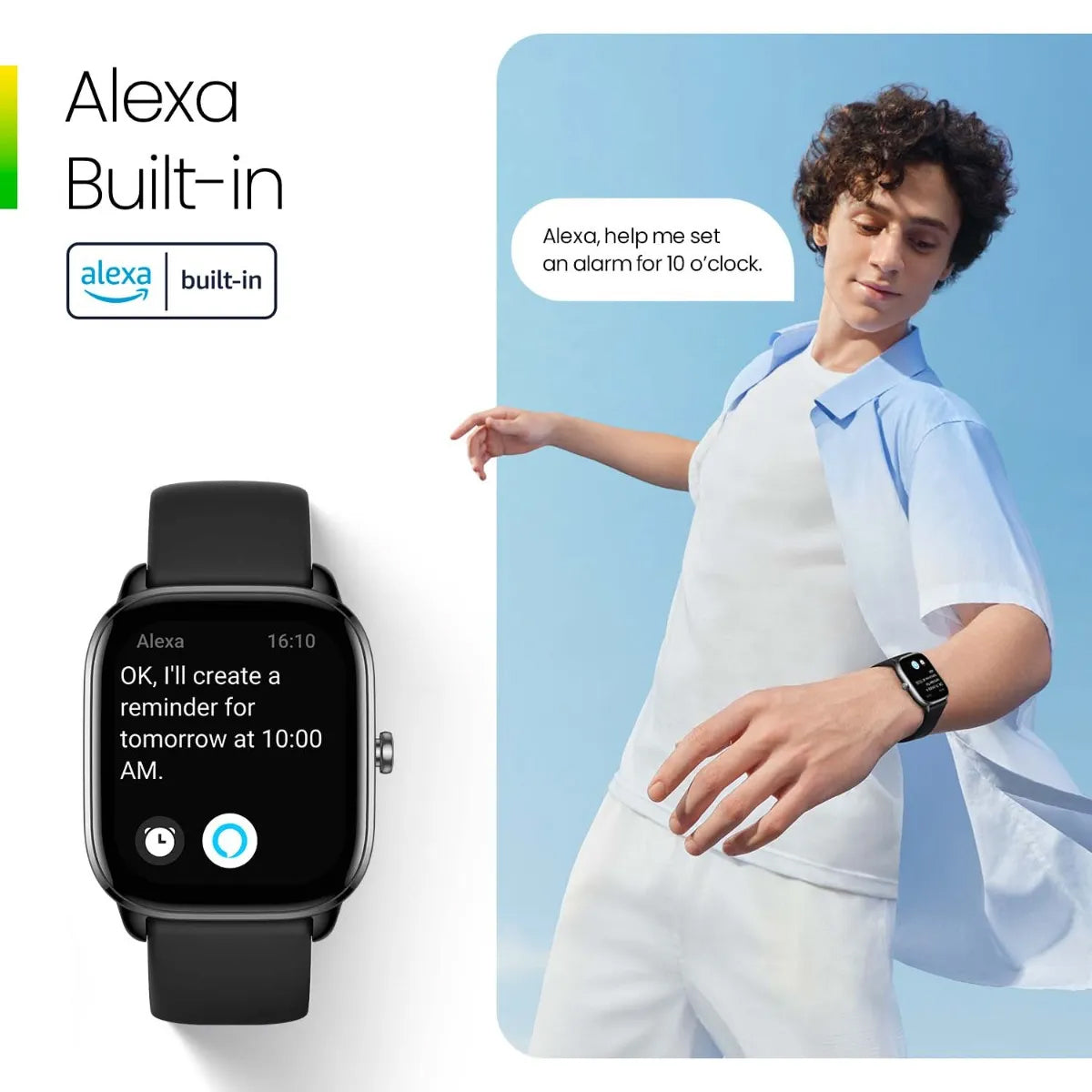 Amazfit GTS 4 Mini SmartWatch 1.65" Inch 5ATM Waterproof +200 Watch Faces