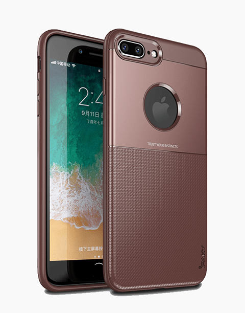 Shield Series By iPaky Slim Anti-shock Case For iPhone 7P|8P – Brown