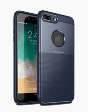 Blue iPaky Slim Anti-shock Case for iPhone 7P|8P, showcasing a sleek design and durable protection features.