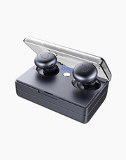 E20 By Joyroom Wireless Earphones with Mic &amp; 2200mAh Charging Case Black