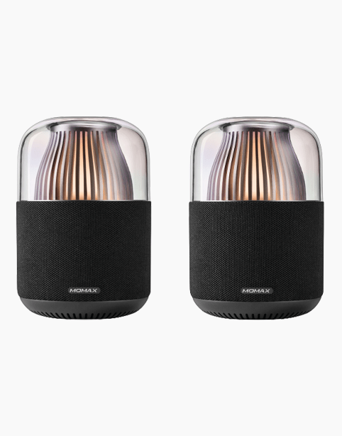MoMax Space portable wireless speaker (includes two speakers) Black