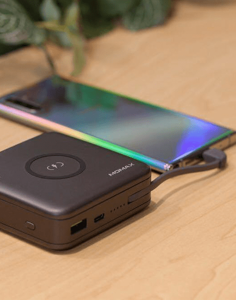 Q.Power Plug wireless portable pd charger 10000mAh - Black