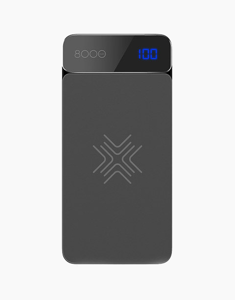 ROCK QI Wireless Charger Power Bank 8000mah with Digital Display